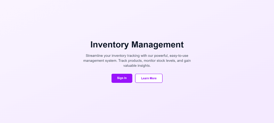 Inventory Management App